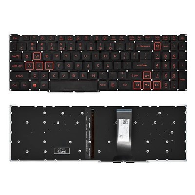 Tiugochr Laptop Replacement US Layout Red backlight Keyboard for Acer Predato...