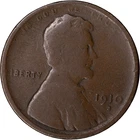 1910 S 1c Lincoln Wheat Cent ~ Good