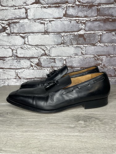 Mocassini eleganti Magnanni Remo neri in pelle nappa scarpe uomo taglia 14M US/47EU - Foto 18 di 24