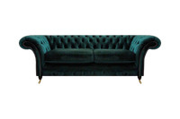 Luxus Sofa Zweisitzer Textil Couch Chesterfield Polstersitz Wohnzimmer