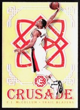 2016-17 Panini Excalibur C.J. MCCOLLUM Silver Prizm Crusade Card #12 Portland