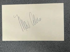 MAX ALVIS (1962) autographed 3 x 5 index card MLB Guaranteed Pass