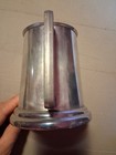 Vintage Pewter Beer Mug Glass Bottom — photo 4