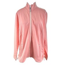 T by Talbots Full Zip Athletic Jacket Size XL Petite UPF 50 NWT