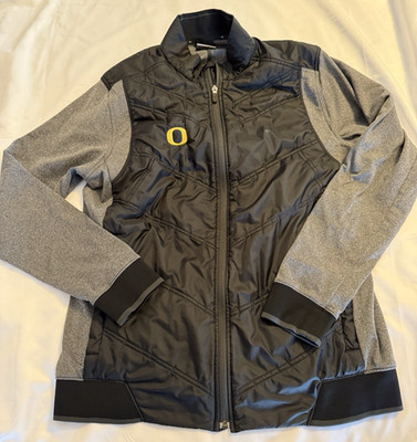 Nike Golf Dri-Fit Oregon Ducks Jacket  Zip Black Gray Men-Large
