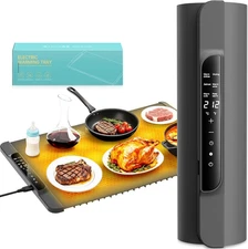 Warming Mat for Food - Food Warmer with 14 Temperature - Silicone 6 Modes Electr
