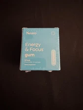 NEW Neuro Gum Energy Focus Caffeine 54 Pieces Sugar Free Peppermint SEALED