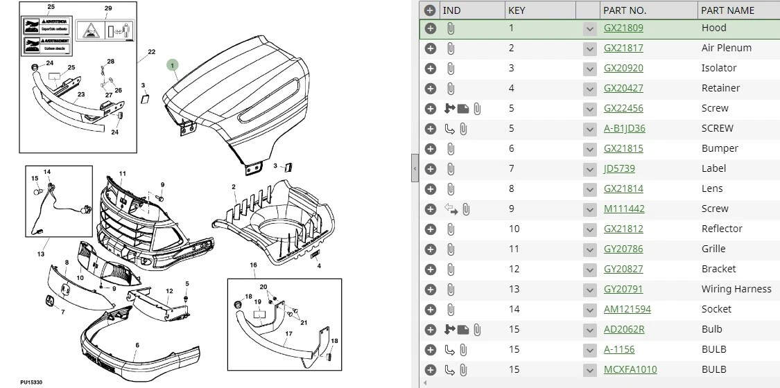 John deere 125 mower parts new arrivals