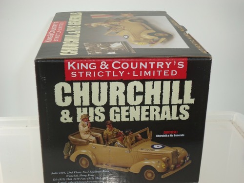 KING AND COUNTRY EA031 SIR WINSTON CHURCHILL + GENERALI NEL PERSONALE HUMBER SET AUTO - Foto 4 di 4