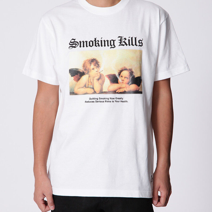 ずっと気になってた FR2 Tシャツ kills smoking Tシャツ/カットソー(七