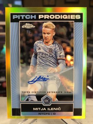 2023 Topps Chrome MLS Mitja Ilenic AUTO Pitch Prodigies RC Rookie 