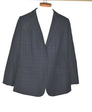 Blazer Size Xl Women's A Dong Silk Personal Tailoring Black To Navy 