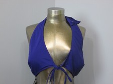 NWT Aqua Eve Blue Bikini Top Womens Size XL Padded Adjustable 27177