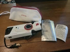 Vintage Retro JC Penny Portable Travel Flat Iron Dual Voltage Steam  with Bag