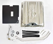 Gas tank kit for 70 Cuda OE equivalent steel sender, filler grommet, straps, pad