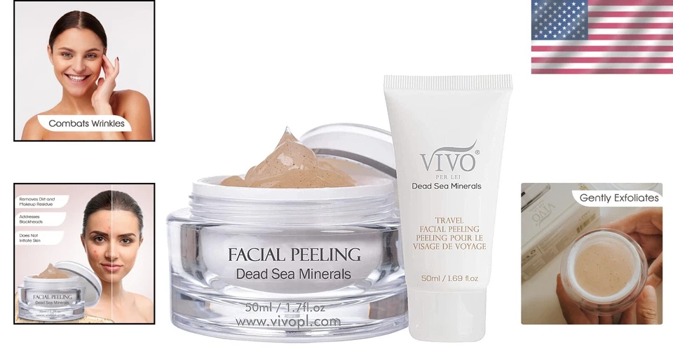 Vivo Per Lei Facial Peeling Gel Gentle Face Peel for Cleansing Dry Skin - Image 2 of 4