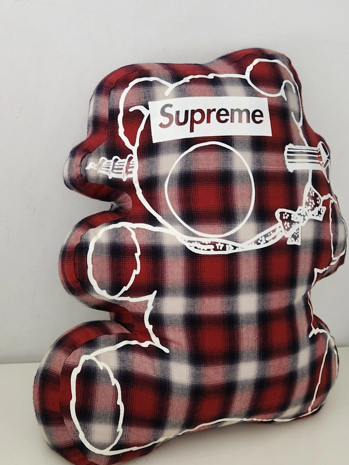SS15 Supreme X Undercover Bär Kissen Plaid Hergestellt IN Japan Heim Zubehör