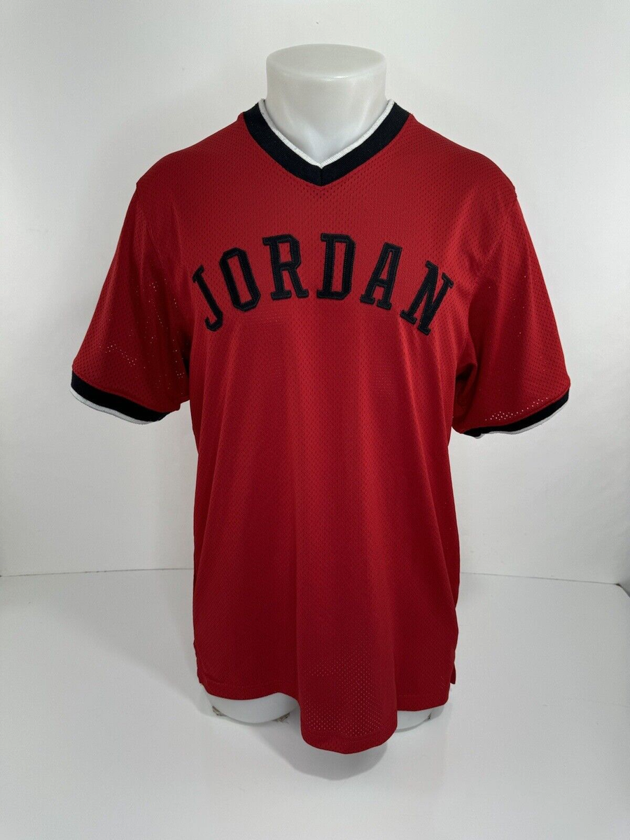 AIR JORDAN - MESH Mens M Embroidered Baseball Jersey | eBay