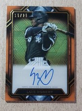 2021 Topps Iconic Perspectives Orange Luis Robert Auto /25 White Sox Autograph