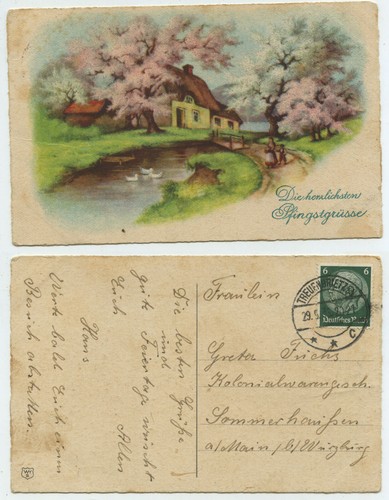 65771 - Land-Idyll - Pfingsten - AK, gelaufen Treuenbrietzen 29.5.1935