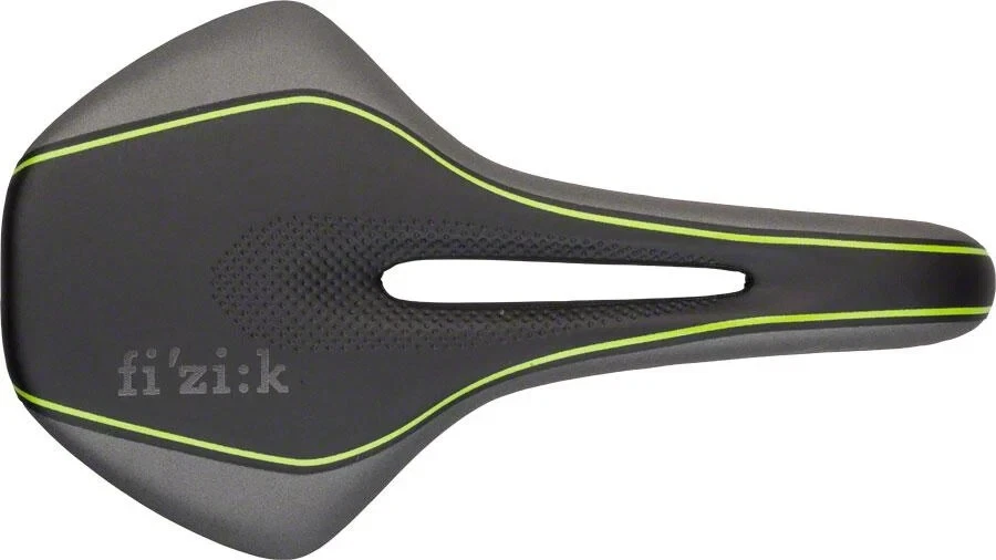 Sillín de carretera Fizik Luce S_Alloy con rieles de aleación, negro gris lima grande, mujer 240 g Foto 2 de 3