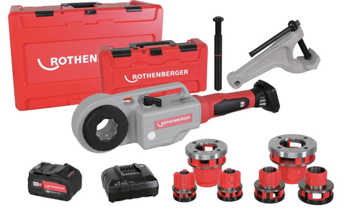 Battery Pipe Threader Supertronic 2000 E Dies Portable Rothenberger 1000003430
