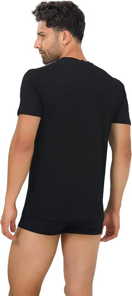 Men's Bamboo Crew Neck Undershirts (3-Pack) - Image 3 of 4