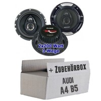 Audi A4 B5 Limousine - Heck Lautsprecher - Renegade 2-WEGE Koaxe Boxen Einbauset