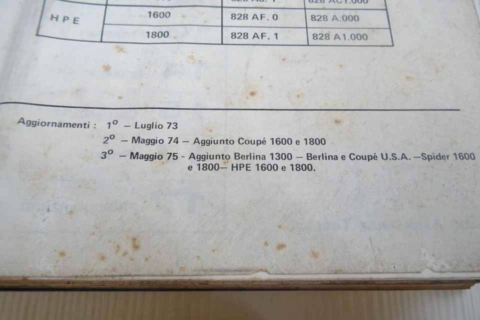 Lancia Beta manuale per le riparazioni Lancia beta HPE spider coupè berlina - Immagine 4 di 4