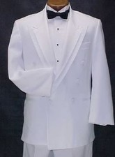 OSCAR DE LARENTA WHITE TUX JACKET or 4pc MENS or BOYS PEAK TUXEDO PROM WEDDING