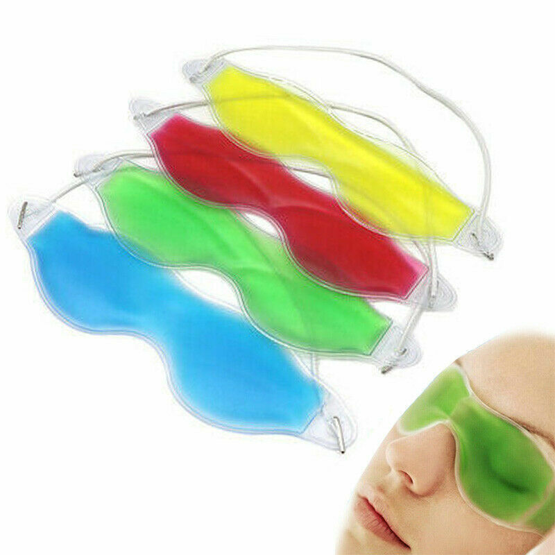 Gel Eye Mask Cold Pack Warm Hot Heat Ice Cool Soothing Tired Eyes Headache Pad-image