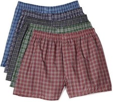 Fruit of The Loom Men's Woven Tartan and Plaid Boxer 5-Pack Assorted Tartan,