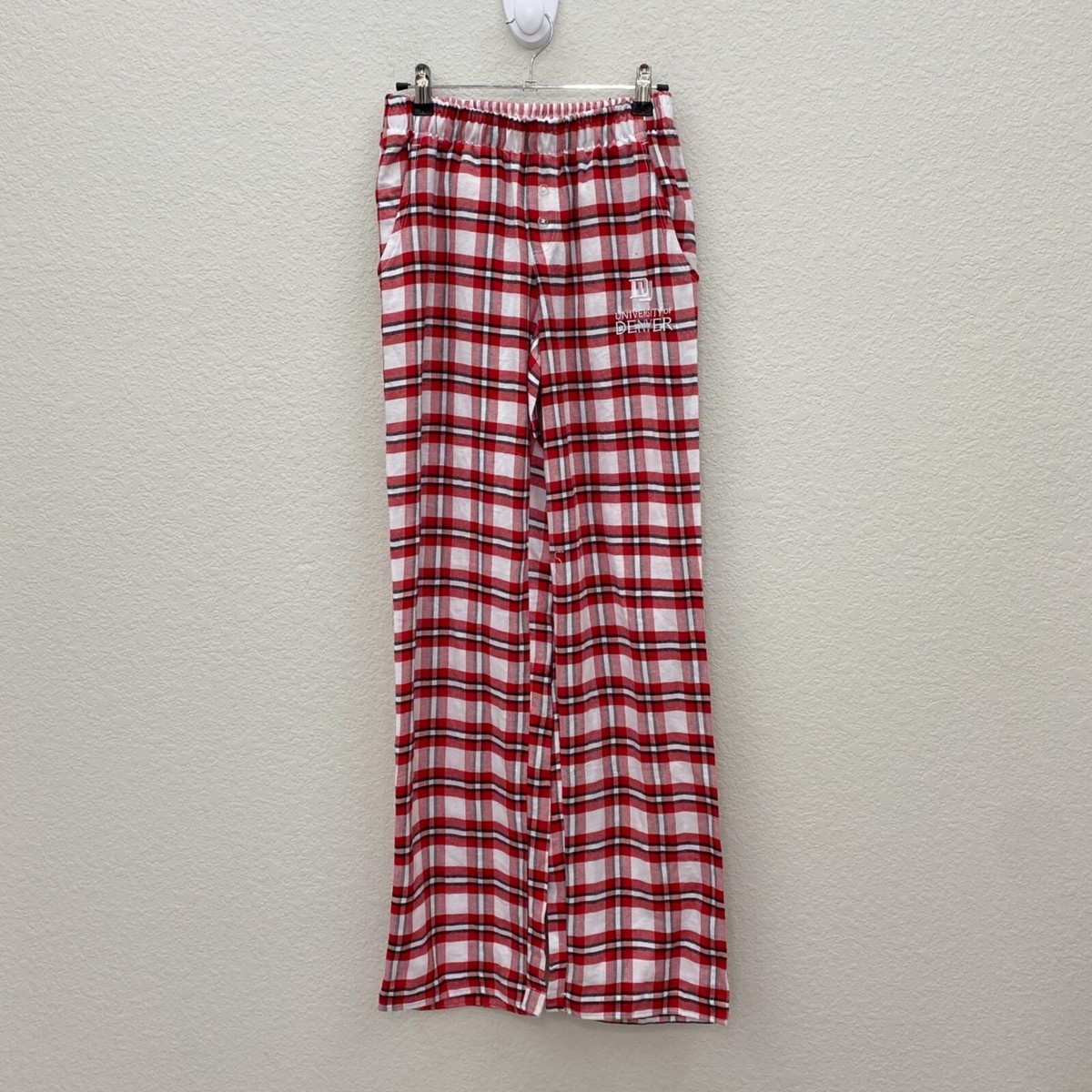 Concepts Sports University Denver Plaid Flannel Pajama Sleep Pants Womens XS NEW