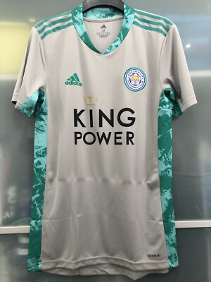 NEW Adidas Leicester City Goal Keeper Grey Shirt M/S 2020 21 Top