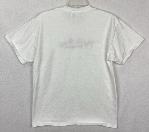 Camiseta Myrtle Beach SC Blanca Rosa Bordada Adulto M Delta Pro Peso - Imagen 5 de 5