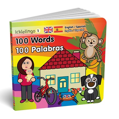 Spanisch Englisch zweisprachig Kinder Erste 100 Wörter Tafel Buch