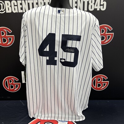 Gerrit Cole New York Yankees Signed Nike Pinstripe Jersey
