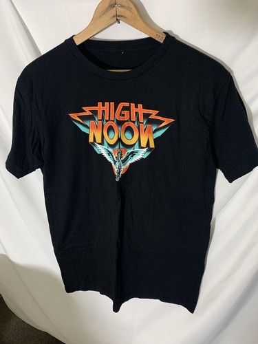 High Noon Band T Shirt Black Large Hard Rock Metal Southern Rock Album Logo Vtg - Picture 2 of 4