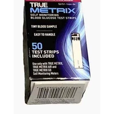 50 True Metrix Blood Glucose Test Strips Exp 001/26  Sealed