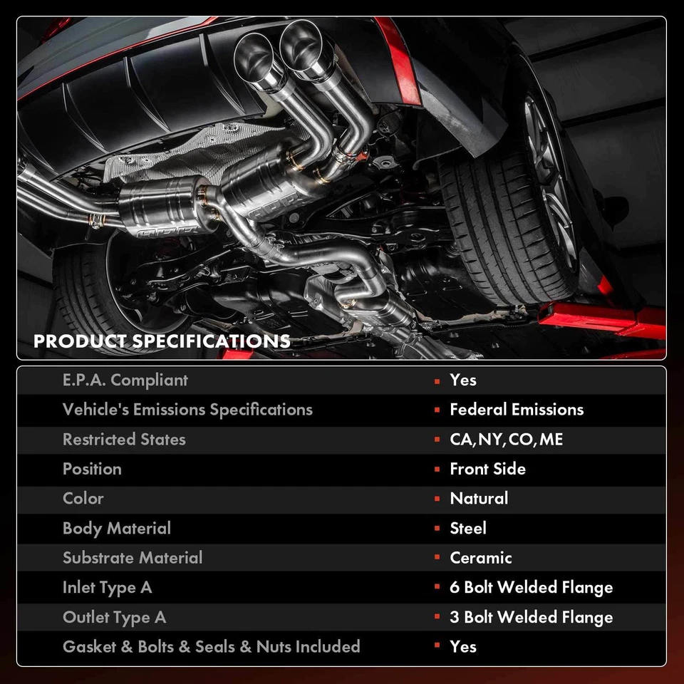 New Front Side Catalytic Converter for Nissan Sentra 2003 2004 2005 2006 L4 1.8L - Image 3 of 4