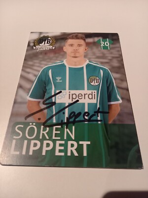 Signierte AK Sören Lippert VfB Lübeck NEU