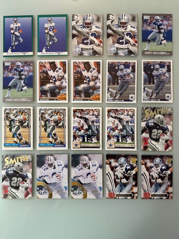 1991 to 1994 Emmitt Smith Lot of (20) NM/MT