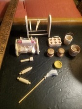 Vintage Kitchen Ware And Accessories Wooden Dollhouse Furniture