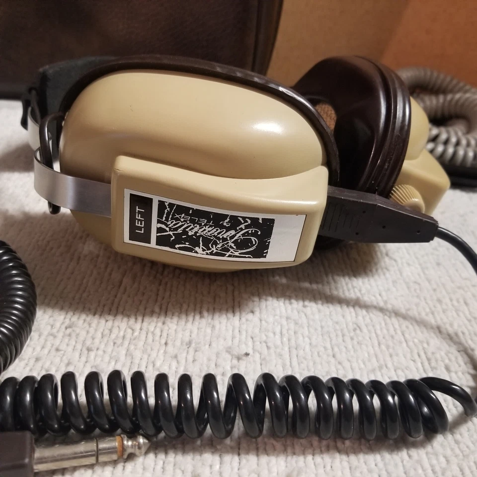 Auriculares Telex "Serenata" Vintage - Sobre la Oreja - Estuche Telex - Extensión de Cable Foto 3 de 4