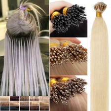200S Remy 1G THICK Remy Real Human Hair Extensions Micro Loop Nano Ring Beads US