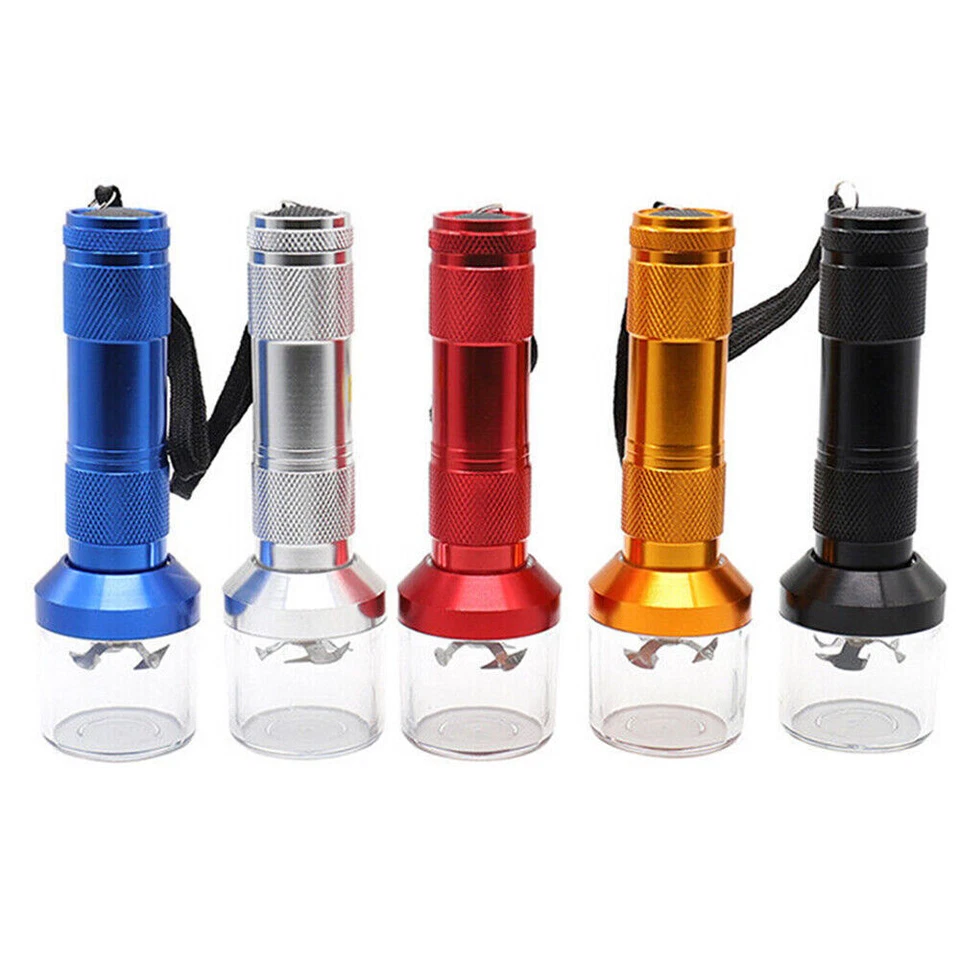 Mini Aluminum Smoke Pipes Snuff Box Smoking Pipe Herb Tobacco Pipe Grinder Smoke - Bild 2 von 4