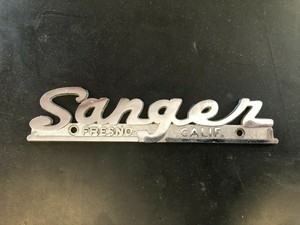 Sanger Speed Boat metal Emblem  eBay