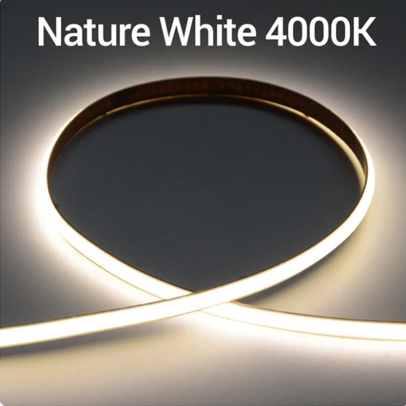 Striscia LED COB 528 LED/m 24V 5m | Illuminazione Lineare Alta Resa CRI90 - 2
