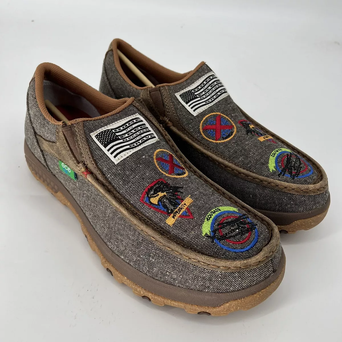 Twisted X Casual Shoes Mens EcoTWX VFW Slip On Driving Moc MXC0010
