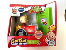 VTech Go! Go! Smart Wheels Talking JJ's Tractor and Matching Smart Track Section